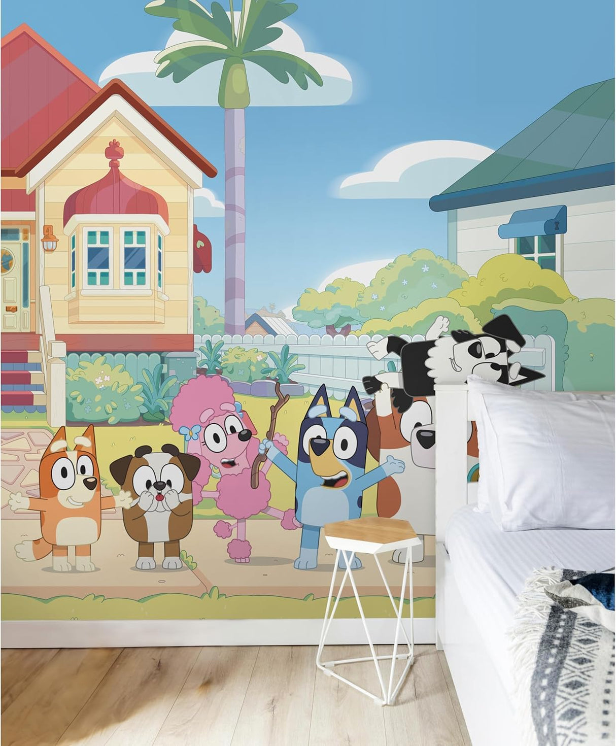 Bluey Friends & Family Peel and Stick Wall Mural by RoomMates, RMK12802M