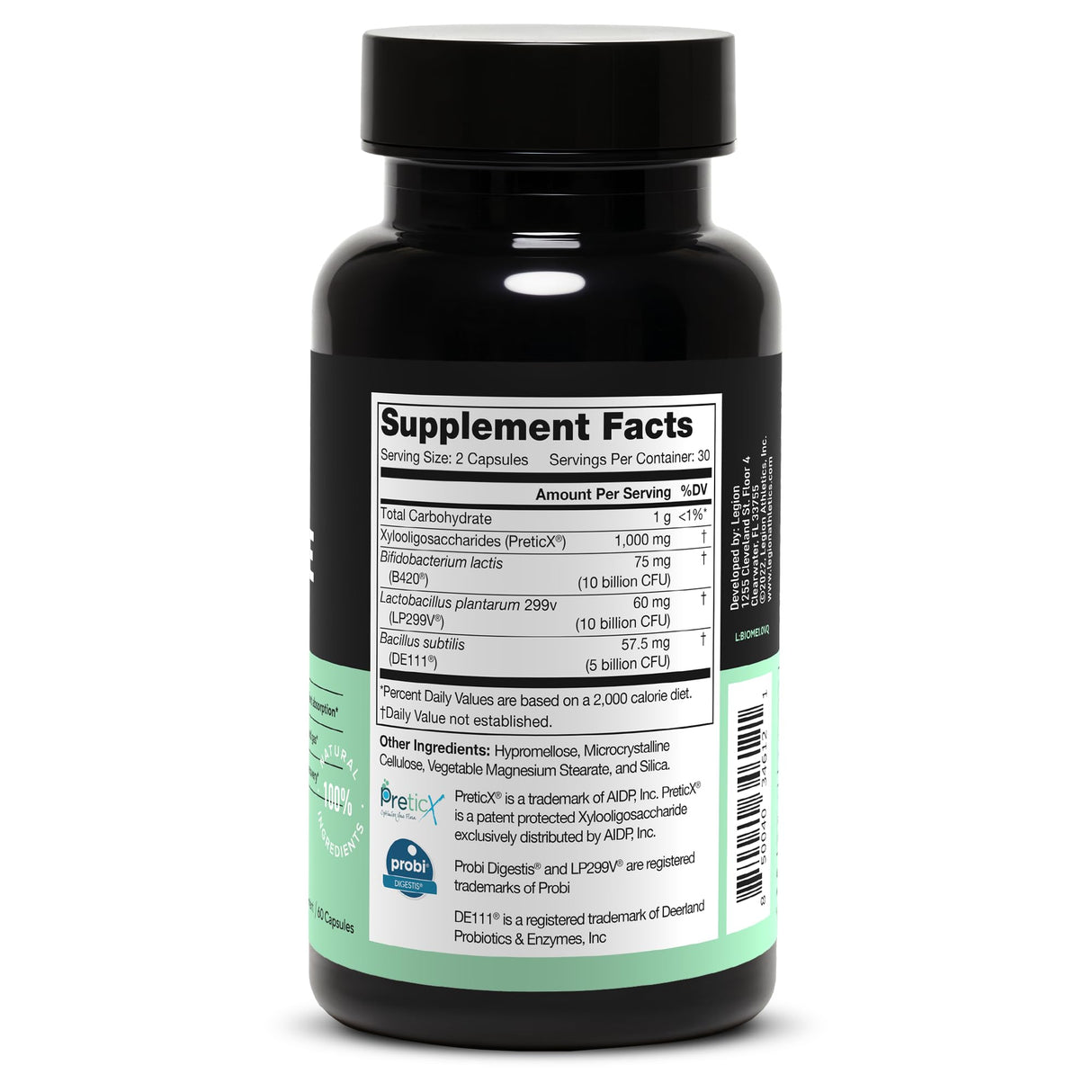 LEGION Biome Probiotic - Natural Probiotics Gut Health Supplement for Women & Men - Probiotic Nutritional Supplements Help Reduce Bloating, Cramping & Gas - Colon Health Probiotic Pills, 30 Servings