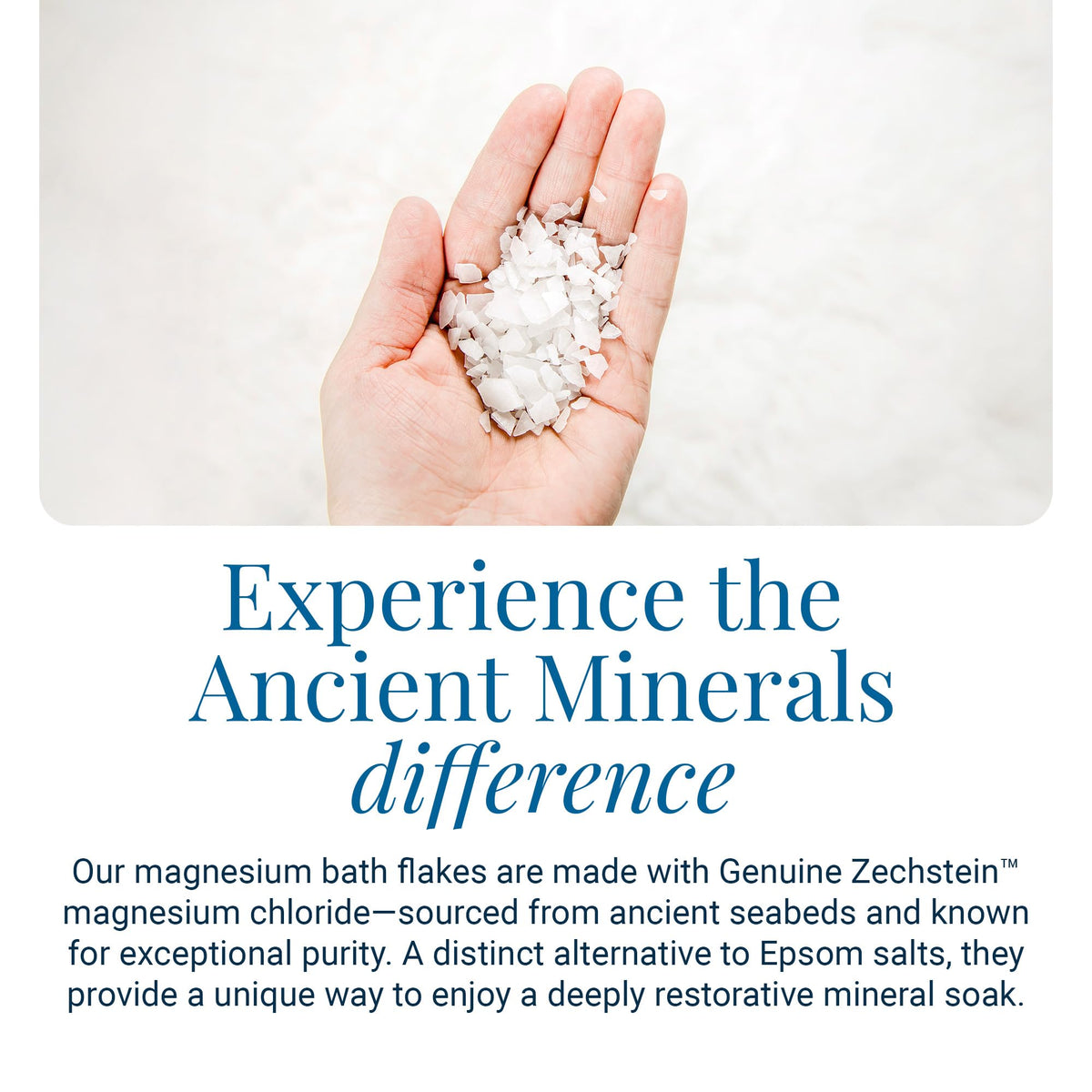 Ancient Minerals Magnesium Bath Flakes, Epsom Salt Alternative, 8lb