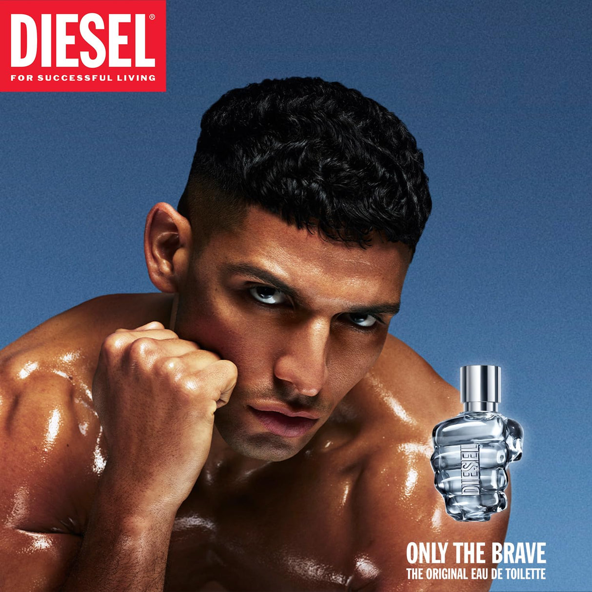 Diesel Only the Brave Eau de Toilette Spray Cologne for Men, Notes of Lemon, Rosemary, and Sensual Ambery Wood, Fresh and Powerful Fragrance, Long-Lasting, 1.7 FL. Oz.
