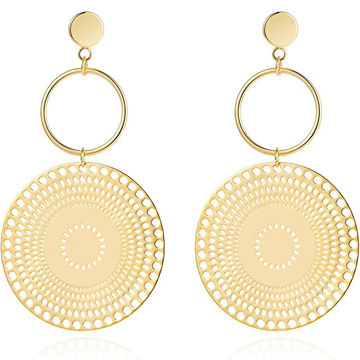 Alofisher Simple Gold Dangle Earrings Boho Drop Earrings for Women