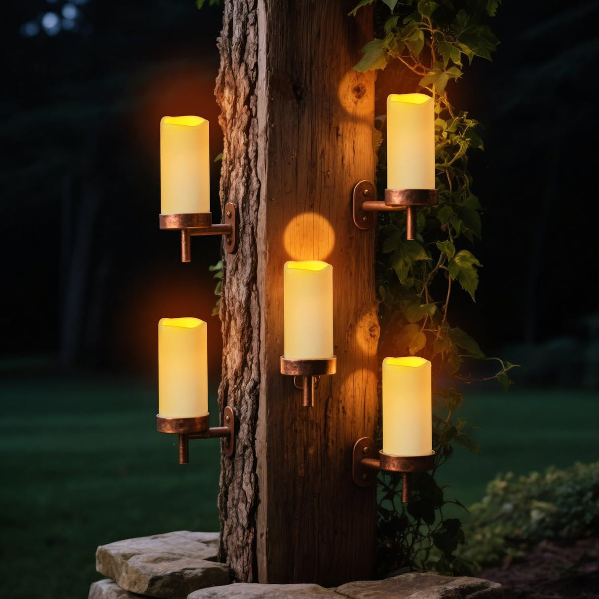 Artmarry 12Pcs Flickering Flameless Candles Waterproof Large (D 3" x H 6") LED Candles, Fake Pillar Outdoor Indoor Battery Operated Candles with Remote for Home/Wedding/Christmas/Holiday Décor