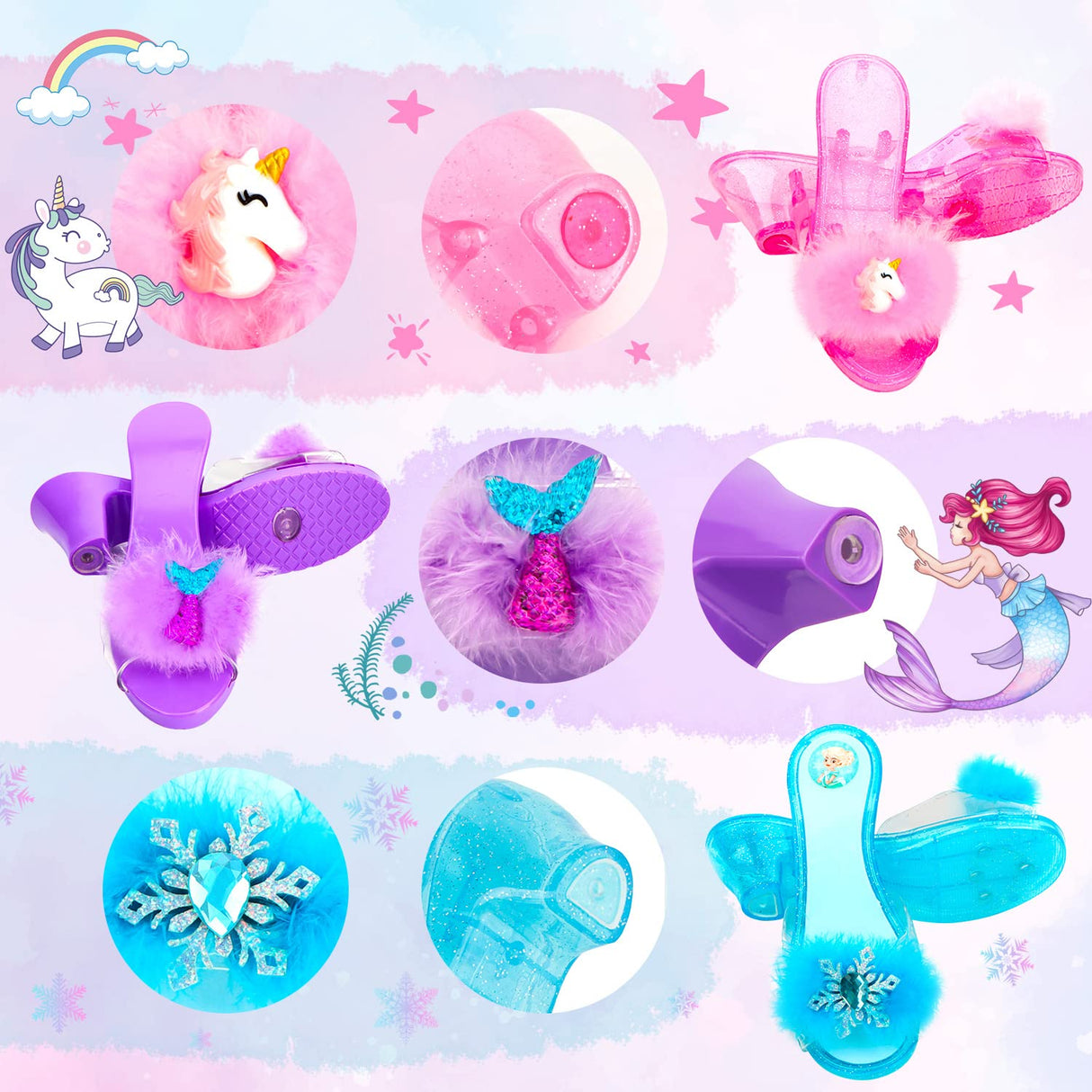 HAMSILY Princess Dress Up for Girl 3 4 5 6 Years Old Birthday Gifts Toys