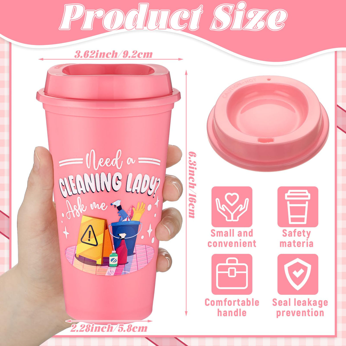 SiliFine 12 Pcs Housekeeping Appreciation Gifts Bulk 16 oz Tumbler with Lids Housekeeper Thank You Cups Reusable Travel Coffee Mug Housekeeper Christmas Gifts for Staff House Cleaner Domestic Worker