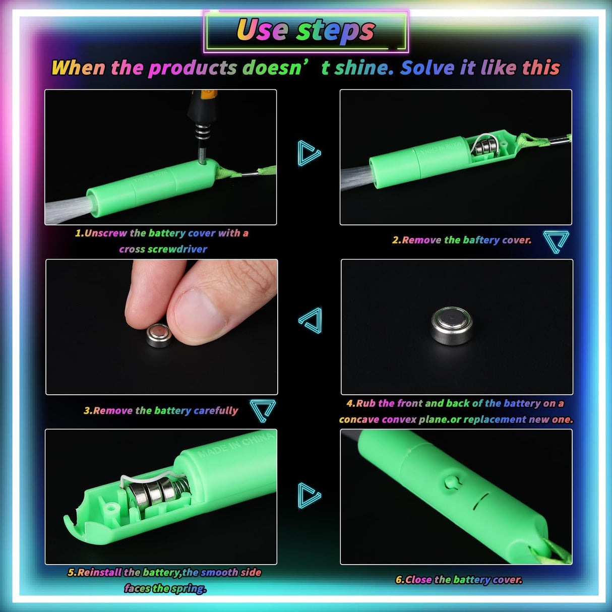 56 Pack Multicolor Fiber Optic Wand Glow Wand LED Light Up Wand Bulk with 3 Flashing Models Flashing Sticks for Glow in The Dark Birthday Party Favor Wedding Halloween Christmas, 8 Colors