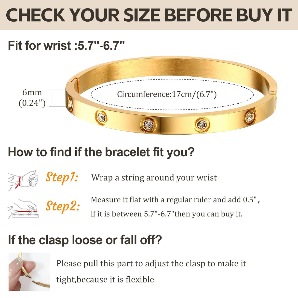 MPRAINBOW 18K Gold Plated Stainless Steel Womens Stackable Floral Bracelet Set, Bangle Chain Non Tarnish, Trendy Jewelry Gifts for Girlfriend, Christmas, Valentines, Birthday, White, 3Pcs