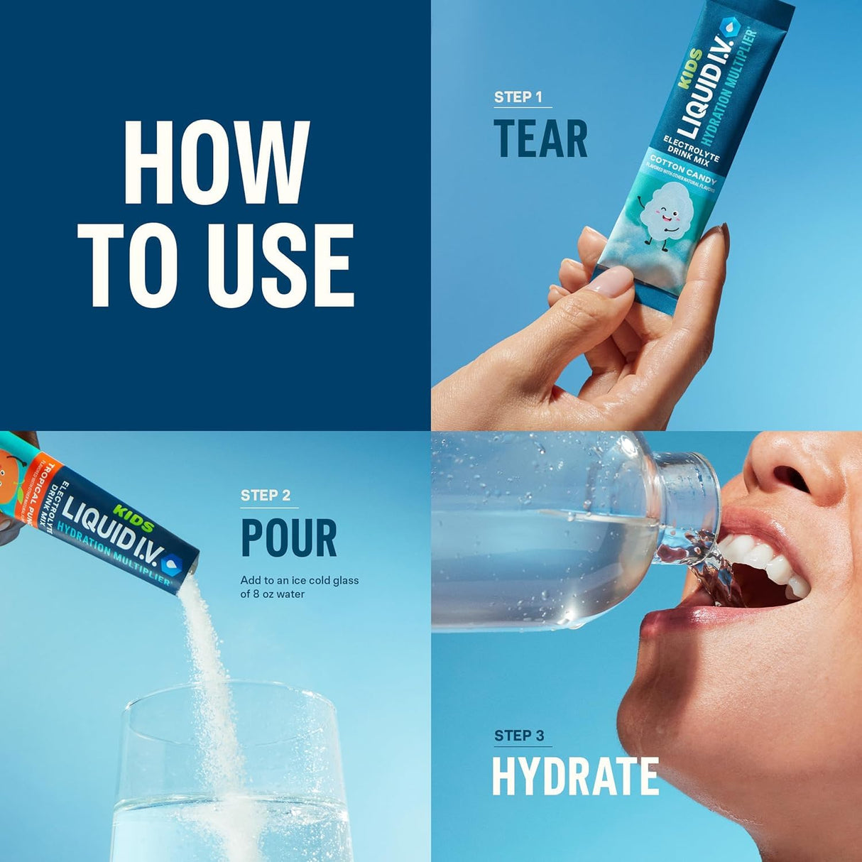 Liquid I.V.® Hydration Multiplier - Acai Berry | Electrolyte Powder Drink Mix | 1 Pack (16 Servings)