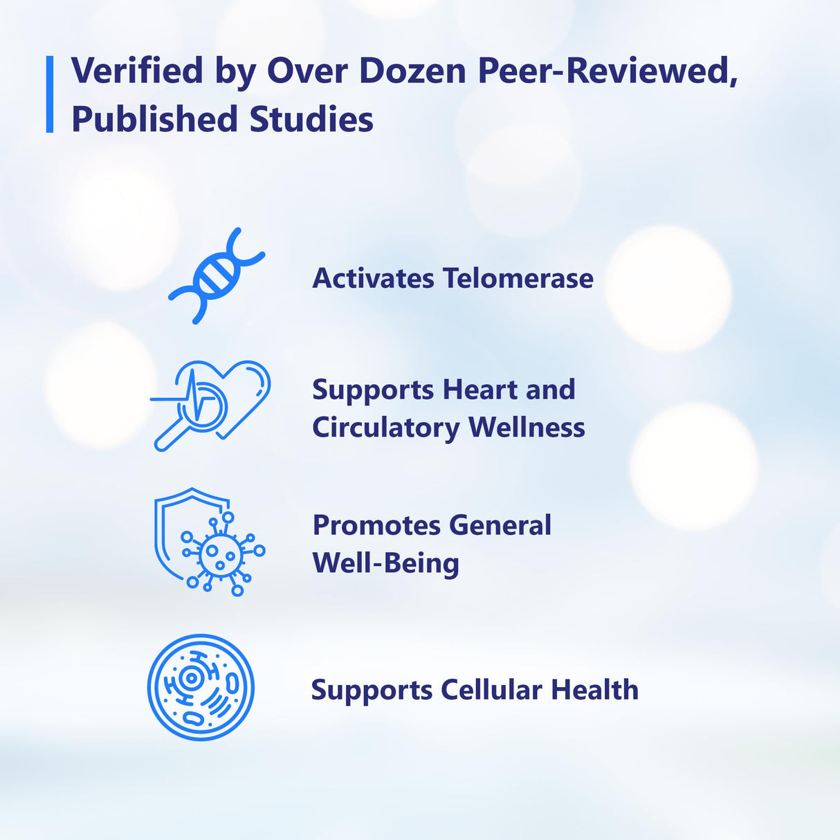 T.A. Sciences TA-65 Telomere Activation Supplement - DNA Repair, Stem Cell Support, Cell Rejuvenation, Telomerase Length, 2.5 Times Potency, 90 Capsules