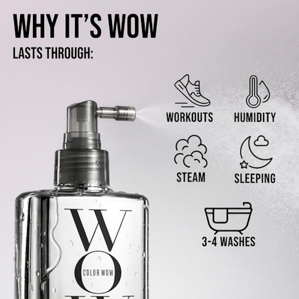 COLOR WOW Extra Strength Dream Coat – Anti-Humidity Frizz Control Spray
