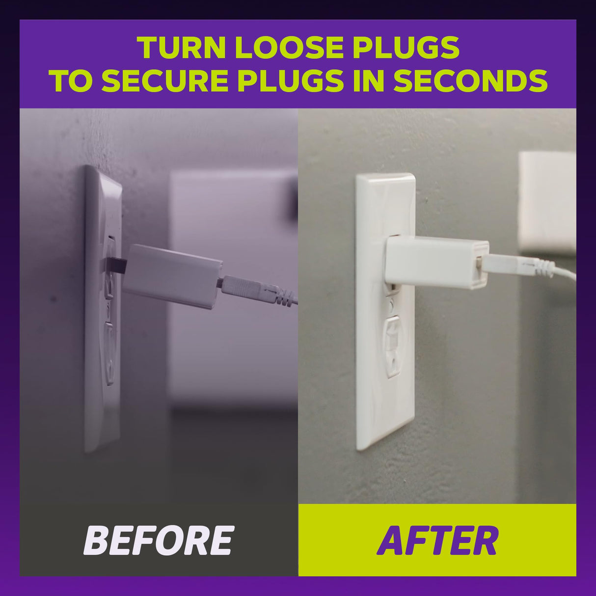 Snug Plug Loose Outlet Plug Fix & Outlet Insert | Prevent Plug from Being Unplugged & Save Money On Electricians – Clear Plastic Plugs for Outlets Keep Loose Plugs Secure – (25/Pack Clear)