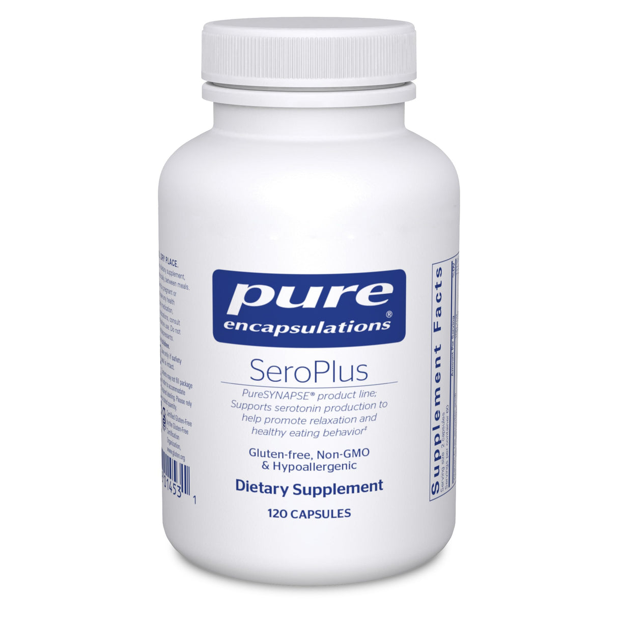 Pure Encapsulations SeroPlus | Hypoallergenic Serotonin Support to Support Moderate Occasional Stress | 120 Capsules