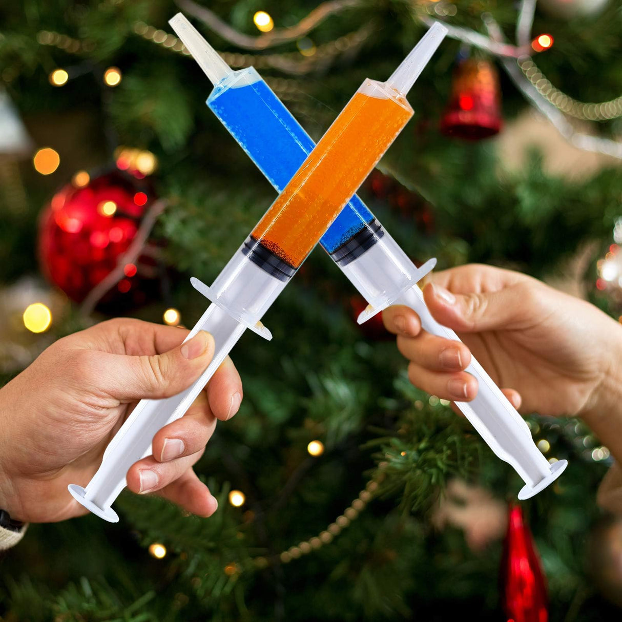 FOCUSLINE 50 Pack Jelly Shot Syringes, 2 OZ Capacity Plastic Shot Glasses, Durable Jelly Shot Syringes with Lid, Perfect for Halloween, Thanksgiving, Christmas