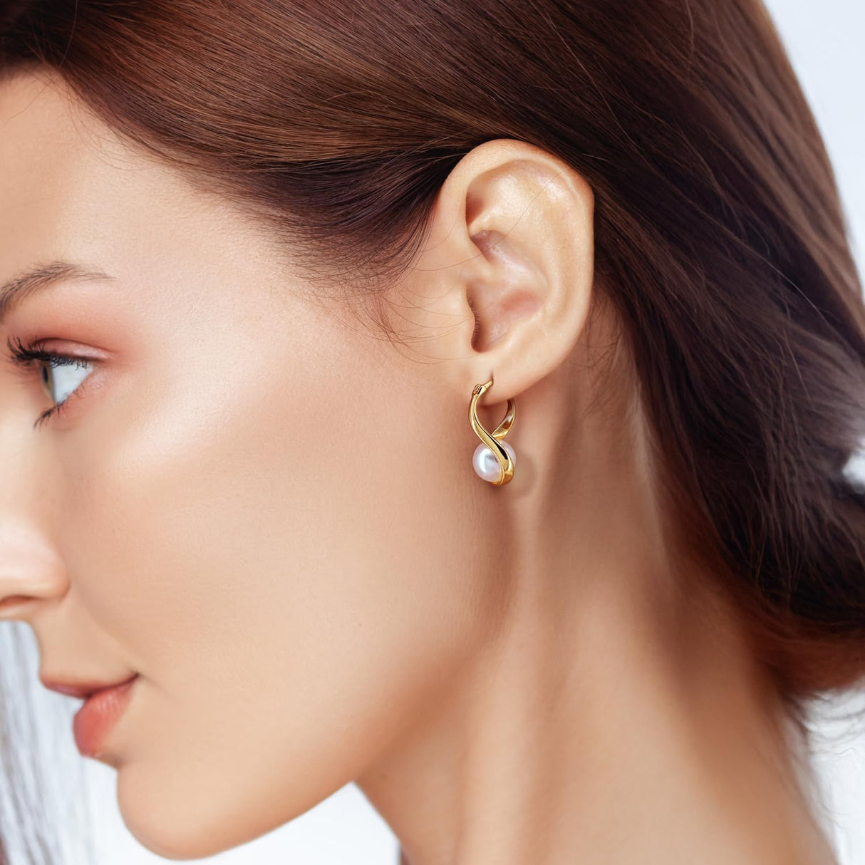 SREEOWER 14K Gold Earrings for Women Gold Hoop Earrings