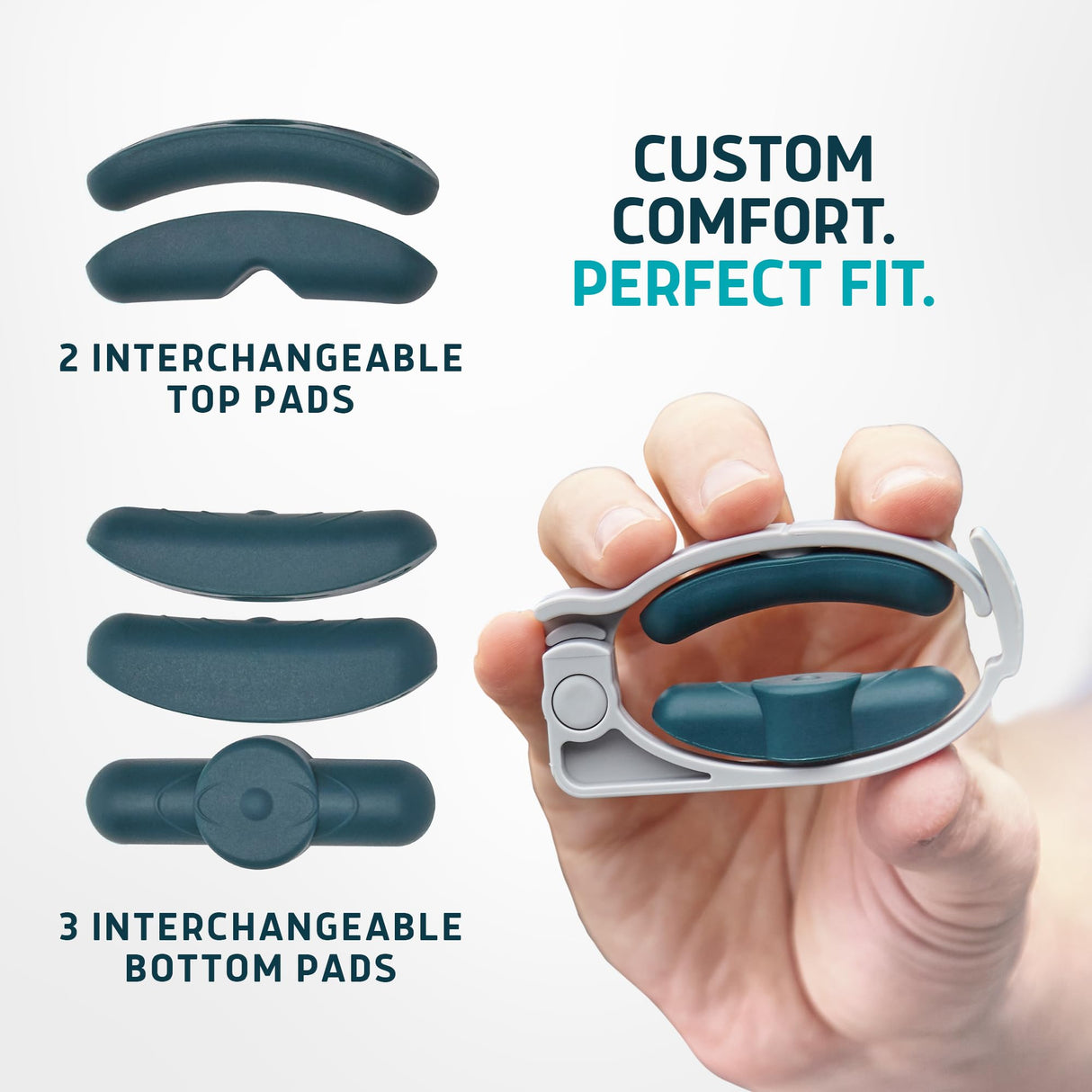 Freedom Clamp by Lunderg - with Innovative Pro-Hinge for Top-Down Pressure & 5 Different Fittings - Totally Customizable Penile Clamp for Incontinence - Mens Incontinence Products