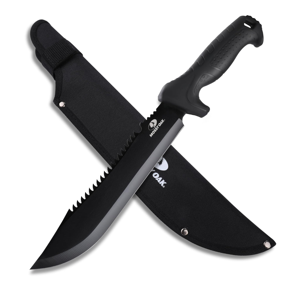 Mossy Oak 16" Heavy Duty Machete with Saw and Sheath