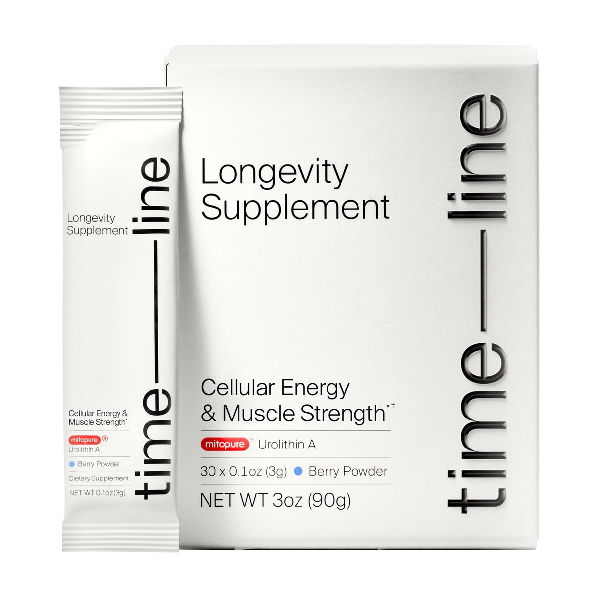 Timeline Mitopure Urolithin A Supplement Powder - Clinically Proven Support for Healthy Aging and Cellular Renewal - Mitoceutical for Muscle Support and Longevity