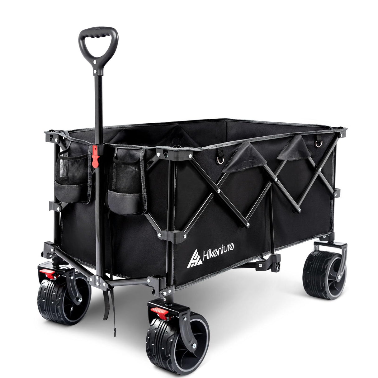 Hikenture Collapsible Beach Wagons with Big Wheels for Sand, 330lbs Cart