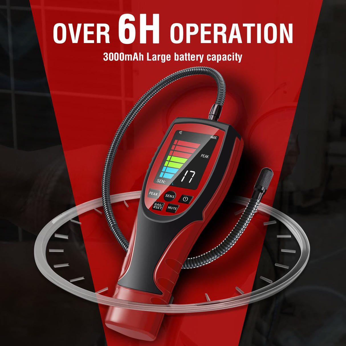 Refrigerant Leak Detector HVAC, Aprvtio ALD-200PRO 3-in-1 Professional Freon Leak Detector for A3 A2L A1 Refrigerants, Automotive AC Leak Detection Kit with 0.14 oz/yr Sensitivity for R454B R134a