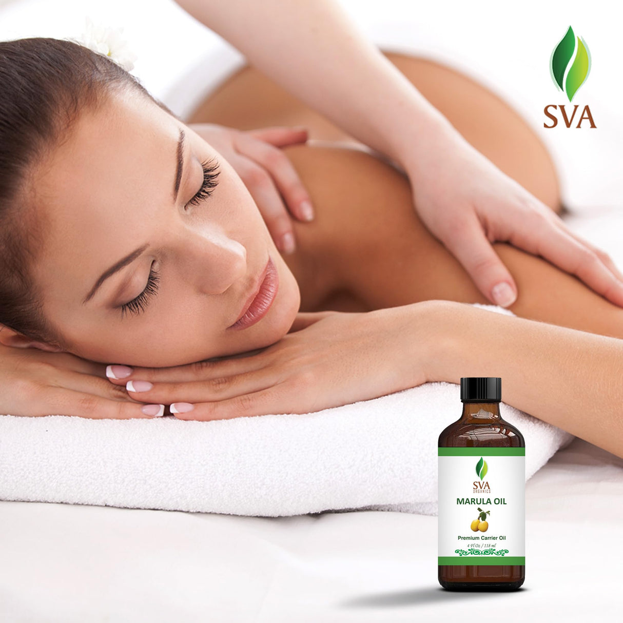 SVA Organic Marula Seed Oil - 4 Fl Oz - 100% Natural Cold Pressed Virgin Marula Oil Organic - for Face, Skin Care, Hair Care, Scalp Massage & Body Massage – Unrefined Carrier Oil with Dropper