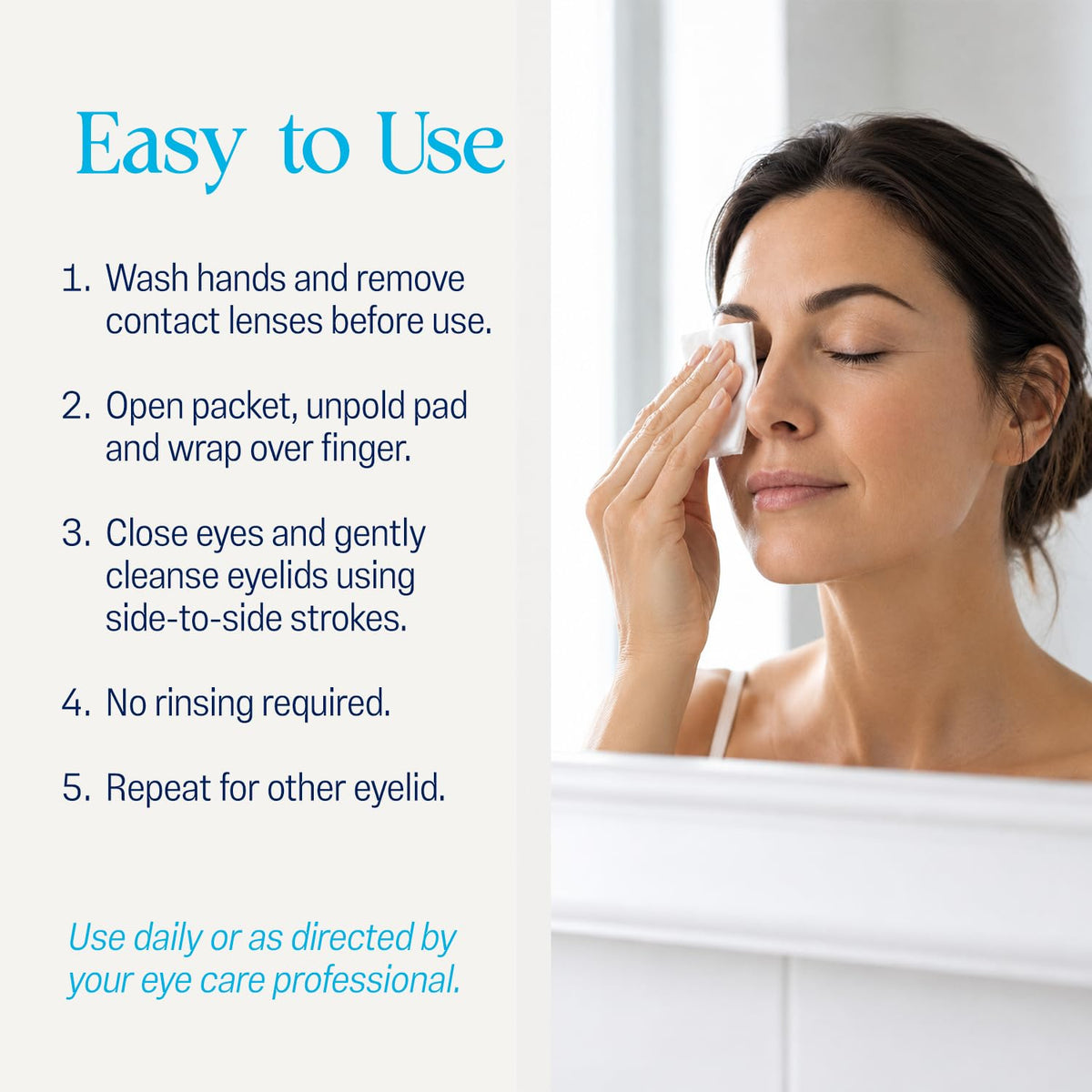 OCuSOFT Lid Scrub PLUS Eyelid Cleanser – 30 Pre-Moistened Pads