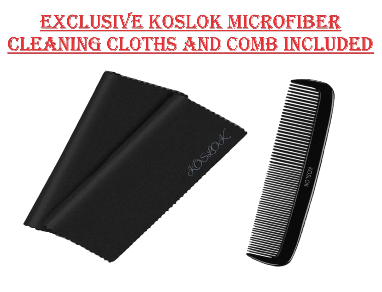 Kirkland Signature Hair Regrowth Treatment Minoxidil Foam for Men, 2.11 oz, 6 Count (6 Month Supply) - Exclusive 2 MicroFiber Cleaning Cloths and Comb Included, Clear