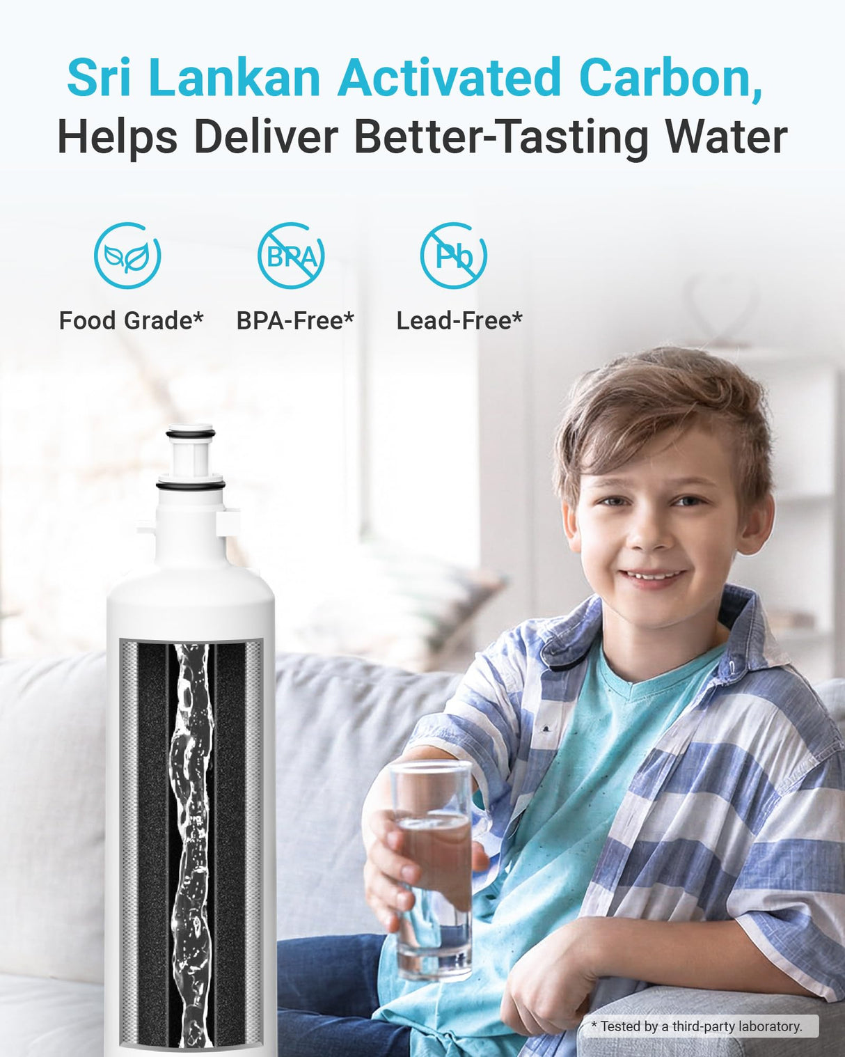 AQUA CREST Replacement for GE® RPWFE®, RPWF (with CHIP) Refrigerator Water Filter, Compatible with GYE22HMKES, GYS22GMNES, GYE22HBLTS, DFE28JSKSS, GFE28HMHES, GNE29GYNFS, 3 Filters