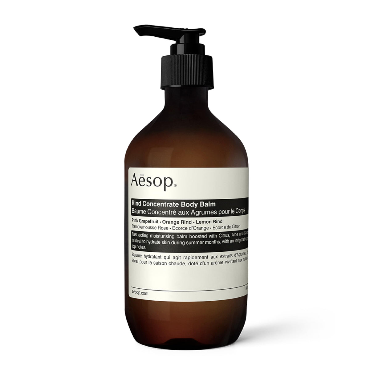 Aesop Rind Concentrate Body Balm | Soften & Smooth Skin | Uplifting Citrus Aroma & Nourishing Nut Oil Extracts | 16.9 oz / 500 mL