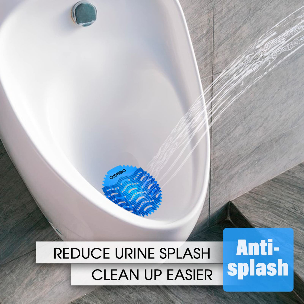 Urinal Screen Deodorizer,12 Pack Urinal Cakes Bulk Scented Anti-Splash Urinal Mats Deodorizer Fresh Pads for Toilet,Bathroom,Restaurants,Offices,Schools,Hotels(Ocean Breeze/Lemon/Orange)