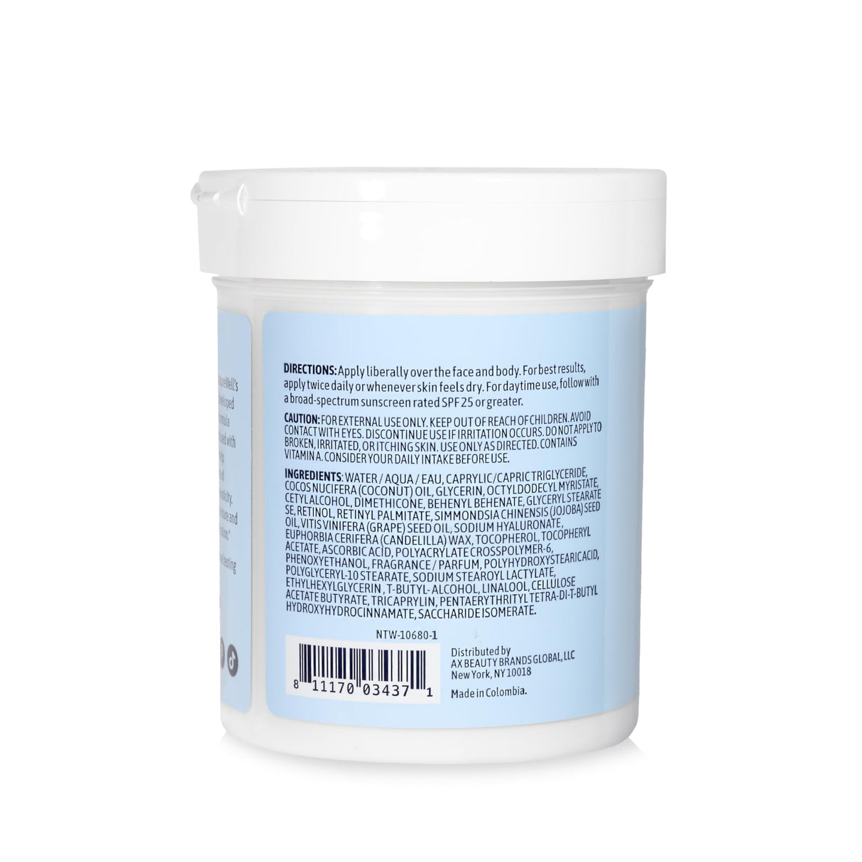 NATURE WELL Clinical Rejuvenate & Tone Retinol Intense Moisture Cream for Face, Body, & Hands, Anti-Aging, Targets Discoloration, Wrinkles, Sun Damage, Crepey, & Sagging Skin, 16 Oz