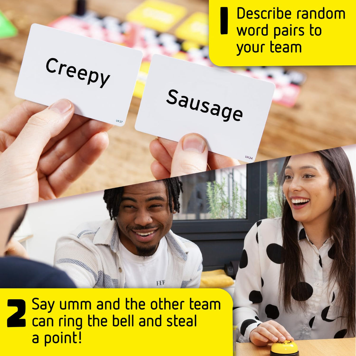 You Can't Say UMM: Fast Party Game for Kids and Adults, Ages 8+