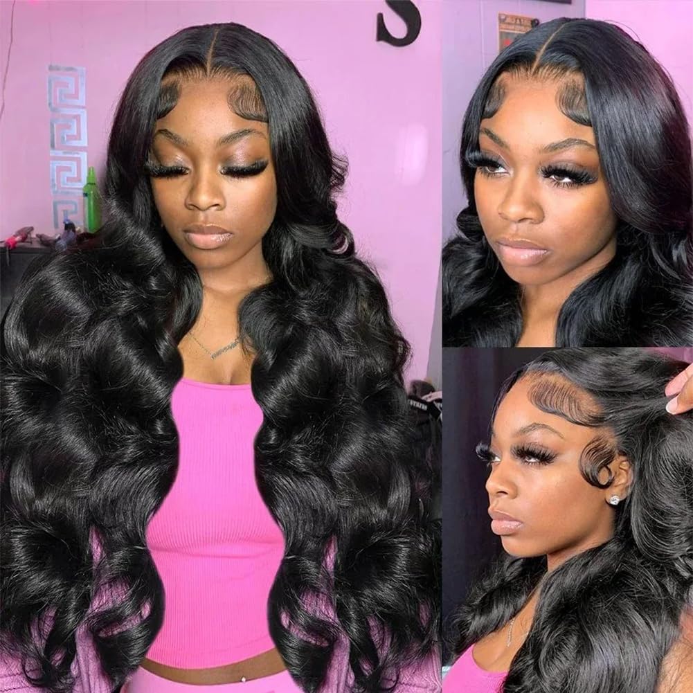 Body Wave Lace Front Wigs Human Hair 13x6 HD Lace Front Wig Human Hair Pre Plucked Body Wave Glueless Wigs Human Hair for Women