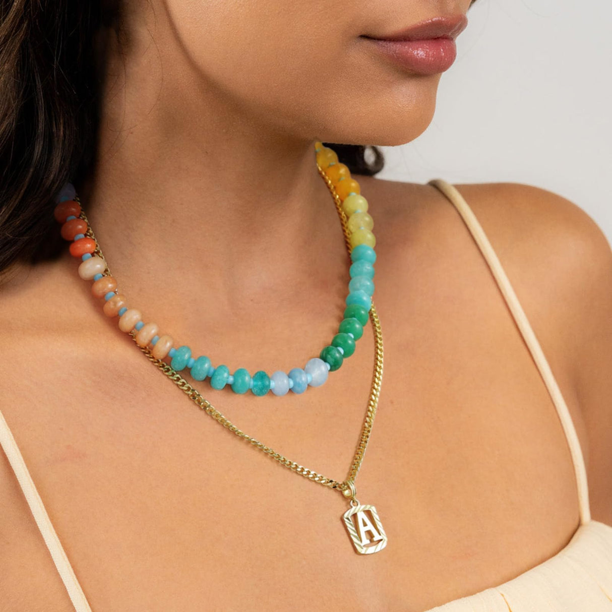 KELORIS PATH Beaded Gemstone Necklaces for Women (Creative)