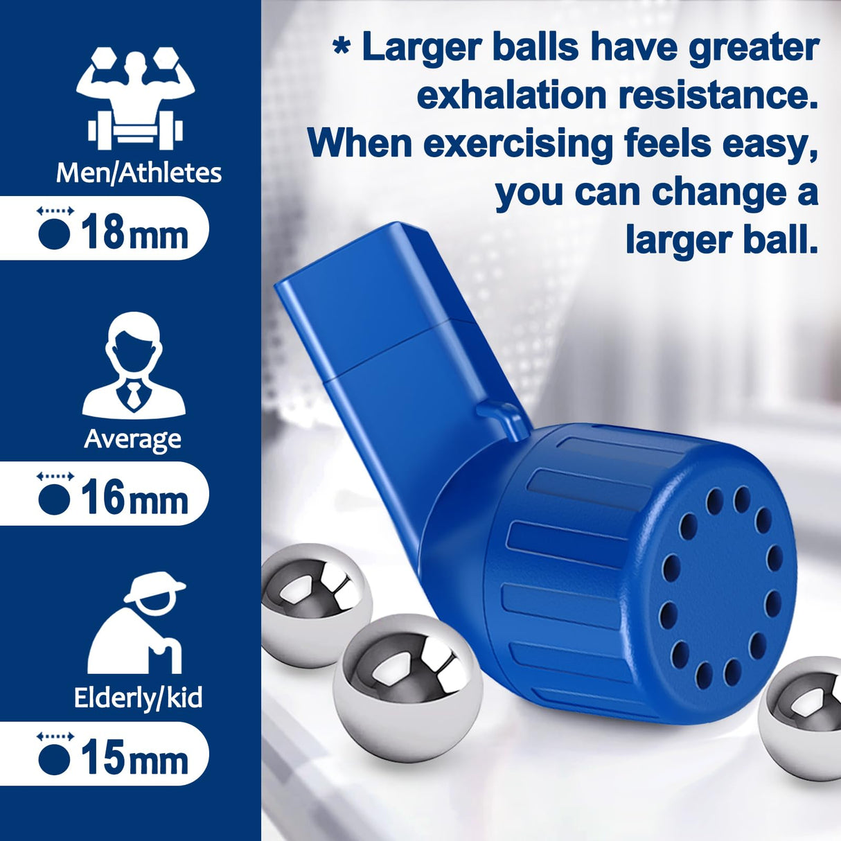 Lung Exerciser, Acapell Flutter Valve Device, Mucus Clearance and Lung Expansion Device, Breathing Trainer for Lung Recovery | Natural Expiratory Exerciser