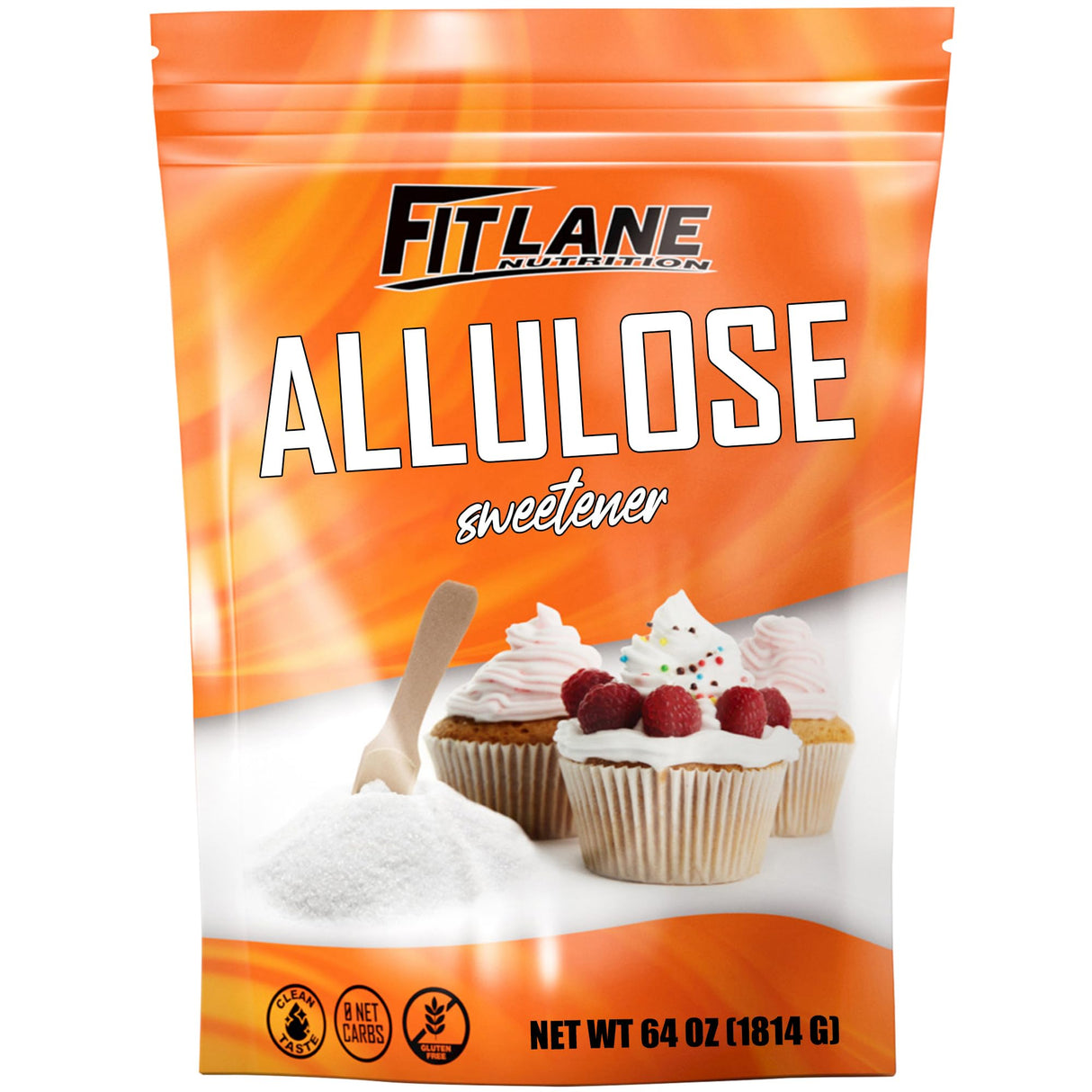 Allulose Sweetener 4 lbs - Pure Low Calorie Zero Net Carb Natural Keto Sugar Substitute With No Aftertaste - Perfect for Baking and Sweetening Your Favorite Foods - By Fit Lane Nutrition