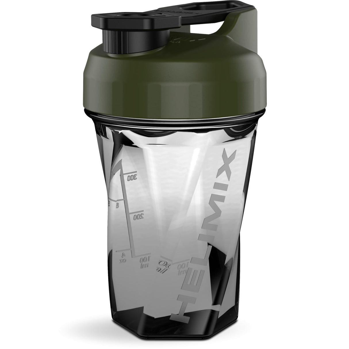 HELIMIX 1.5 Vortex Blender Shaker Bottle Holds Upto 20oz | No Blending Ball or Whisk | USA Made | Portable Pre Workout Whey Protein Drink Shaker Cup | Mixes Cocktails Smoothies Shakes | Top Rack Safe