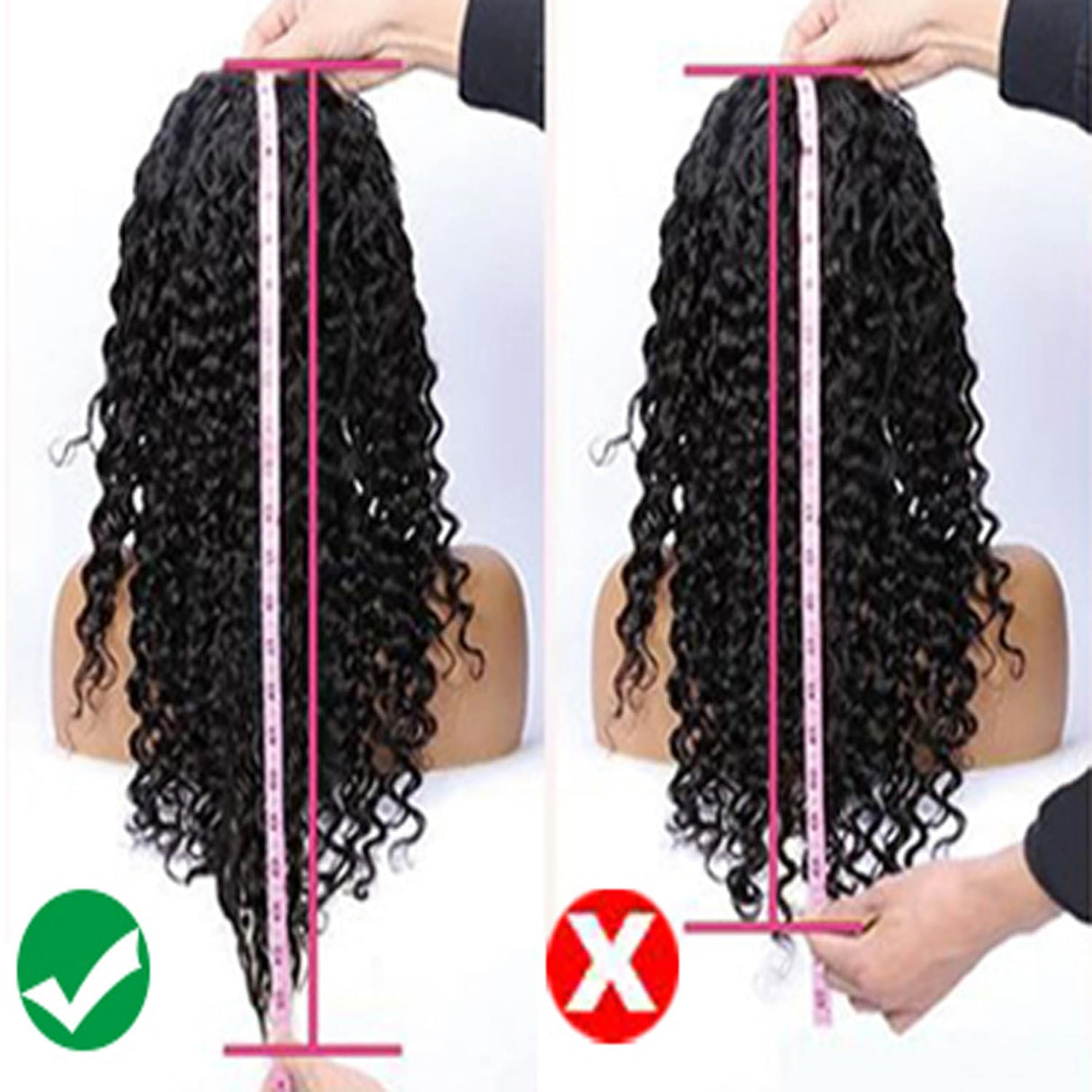 Manorshen Deep Wave Lace Front Wigs Human Hair 180% Density 13x6 HD Transparent Glueless Pre Plucked Deep Curly Wig Wet and Wavy Human Hair Wigs for black Women Natural Color with Baby Hair (22 Inch
