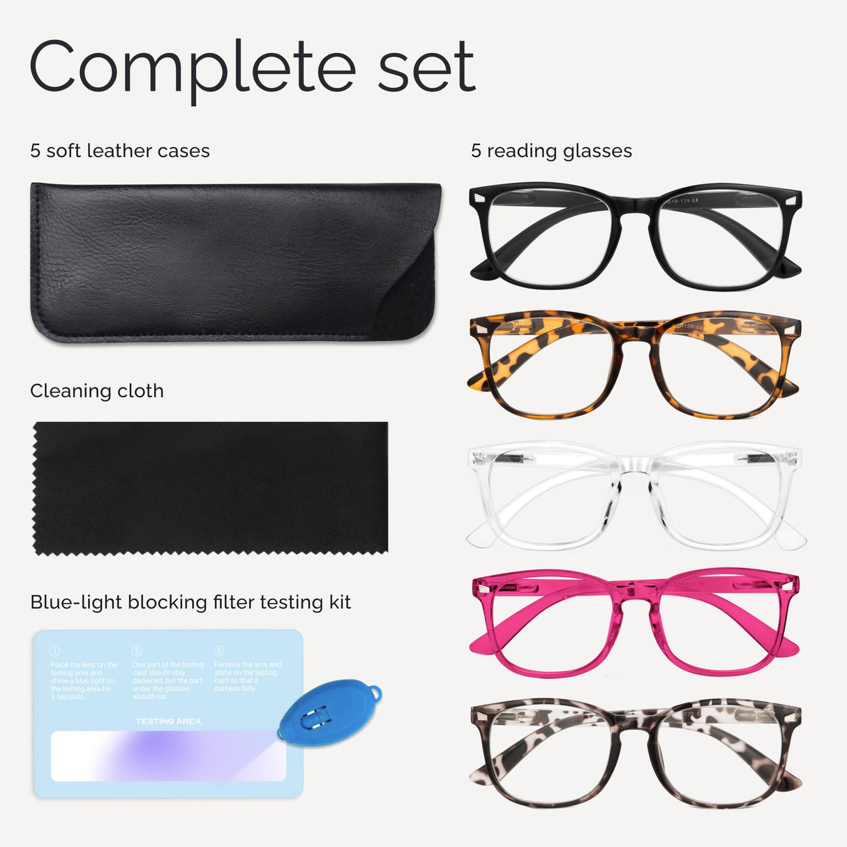 CCVOO Reading Glasses for Women/Men, Eyeglasses, Blue Light Readers for Women/Men, Computer Eye Glasses, Cheaters