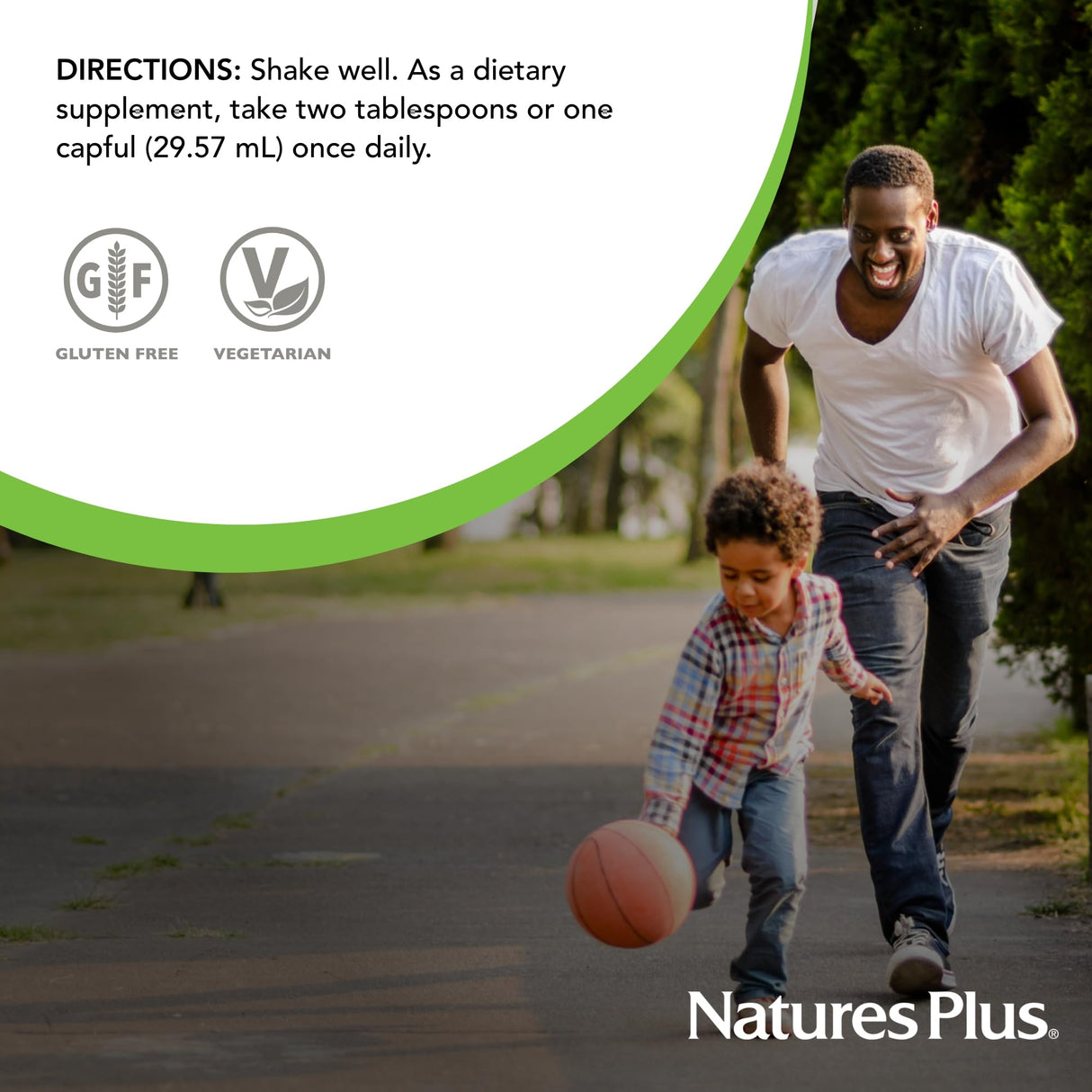 Natures Plus Source of Life Liquid, Tropical Fruit - 30 fl oz - Multivitamin & Mineral Supplement - Gluten Free, Vegetarian - 30 Servings