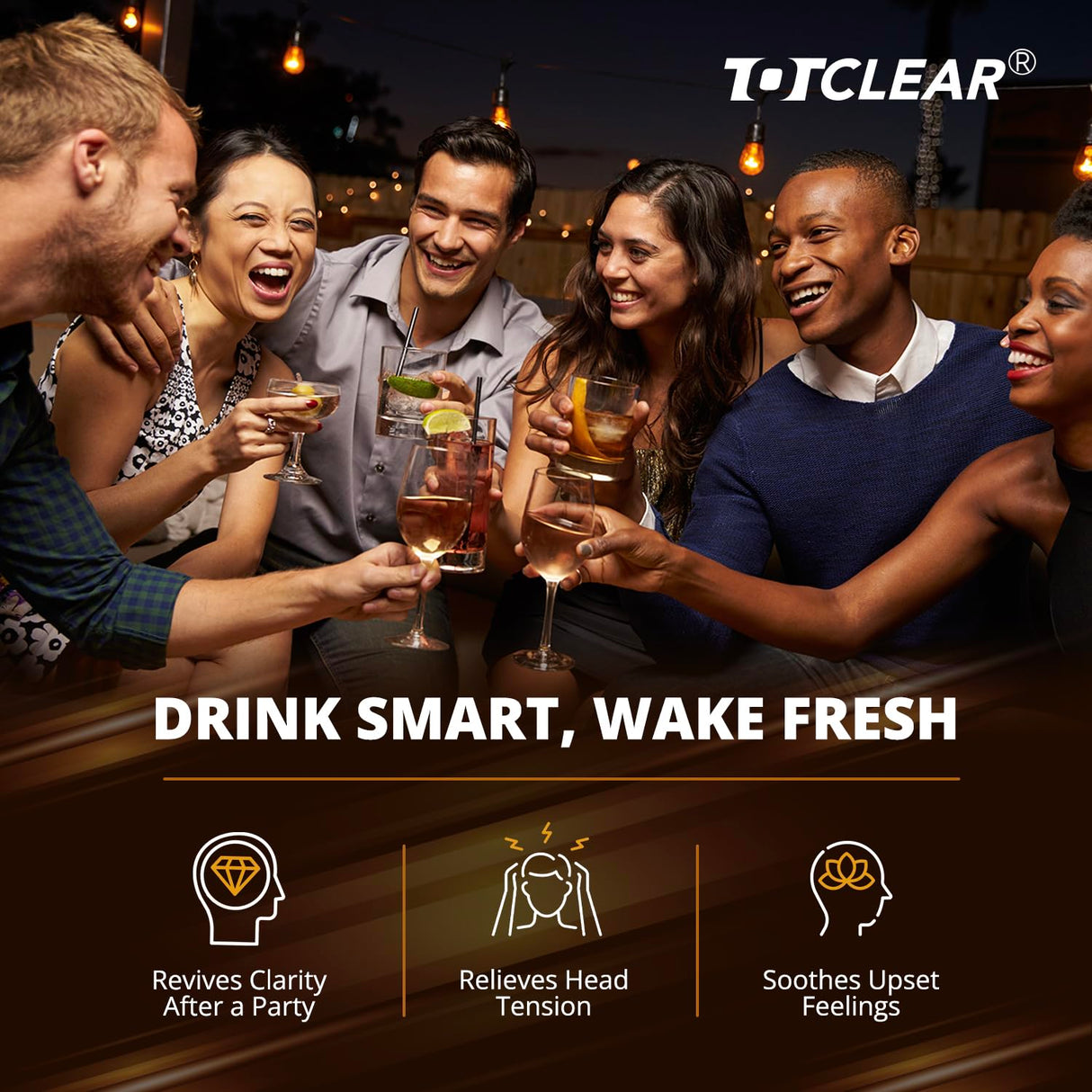 TOTCLEAR Party Relief Patches: Party Recovery Patches - Use Before Drinking Wake Up to a Better Morning (41pcs)