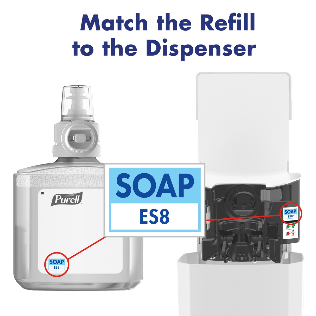 PURELL Advanced Hand Sanitizer Fragrance-Free Gel, 1200 mL Refill for PURELL ES8 Automatic Hand Sanitizer Dispenser (Pack of 2) - 7760-02