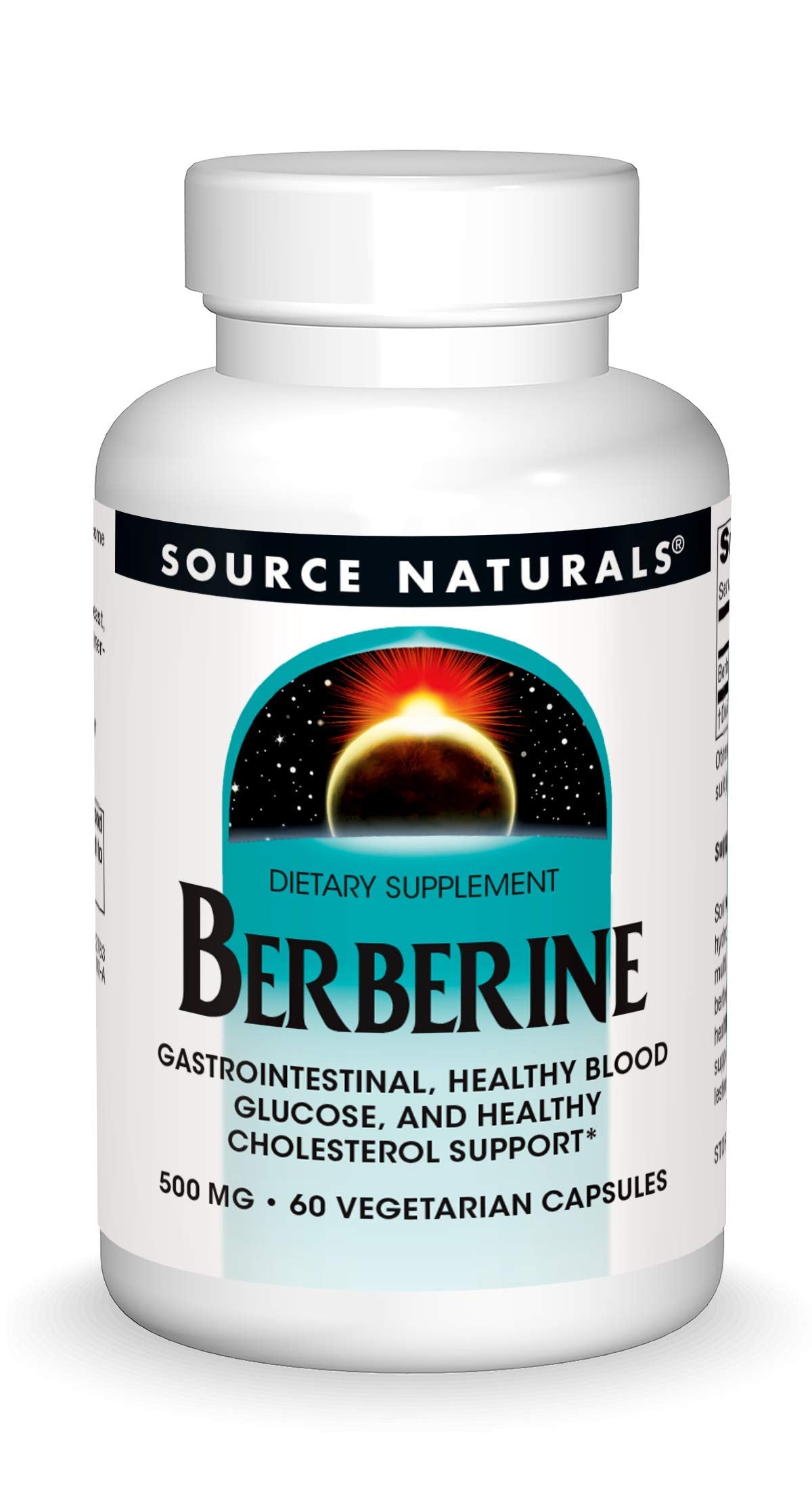 Source Naturals Berberine Vegetable Capsule, for Gastrointestinal Support* - 60 Vegetarian Capsules