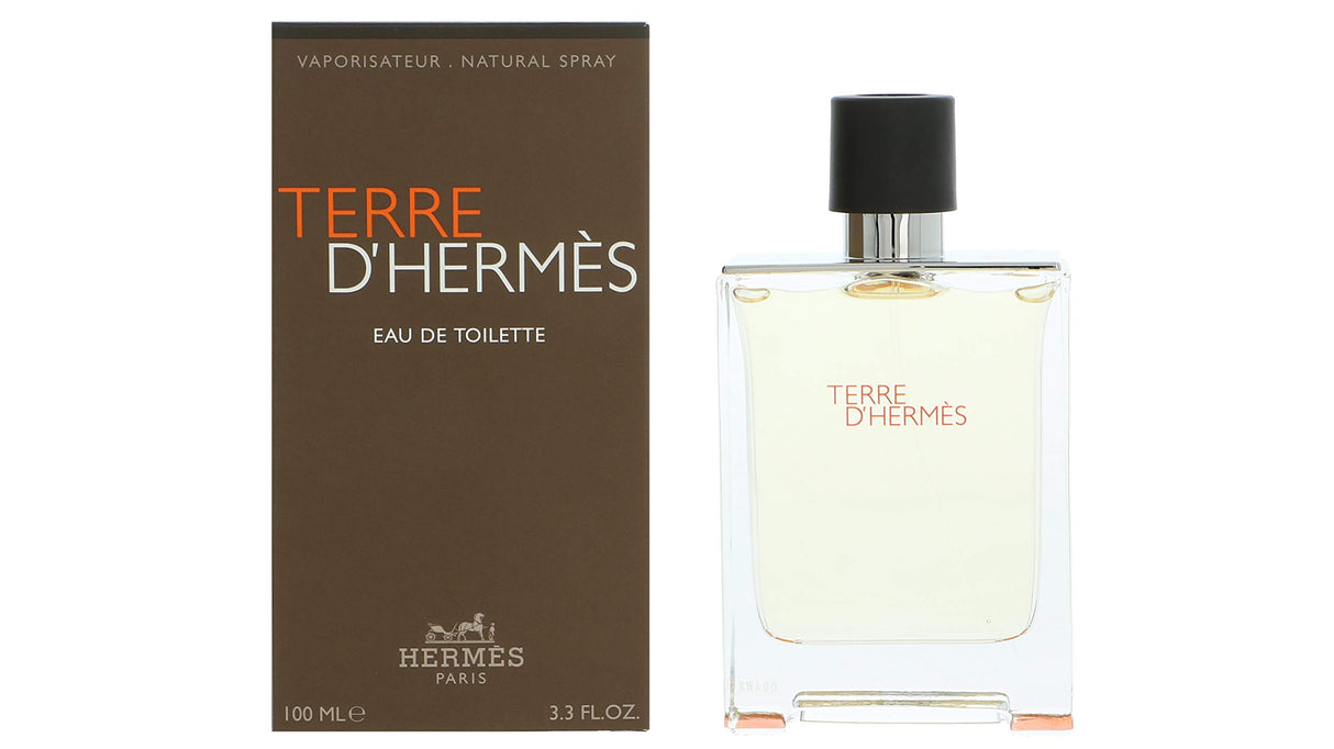 HERMÉS Terre D'Hermes Eau de Toilette spray for Men, 3.3 Ounce