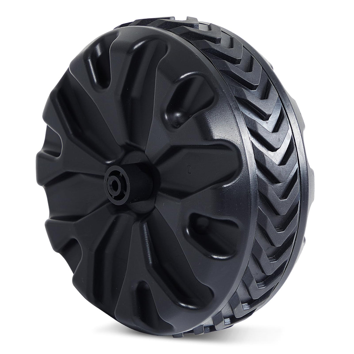 PORTAL Wagon Wheels Replacement 8" Diameter X 3.4" Wide for Utility Wagon Cart, Plastic Wheels with TPR Tread Outdoor Garden Carts Replacement Parts