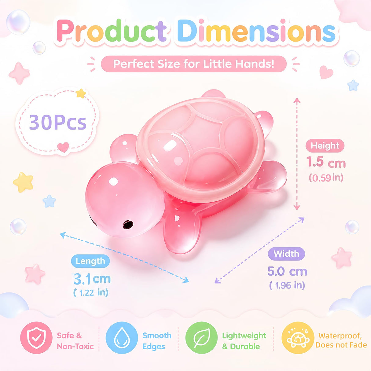 LIFCIUSO 30 Pcs Medium Glow in The Dark 3D Resin Turtles Miniature Garden Figurines,Accessories for Decorating DIY Dollhouse Fish Tank Fridge Wall Art, Safe, Durable, Non Fading