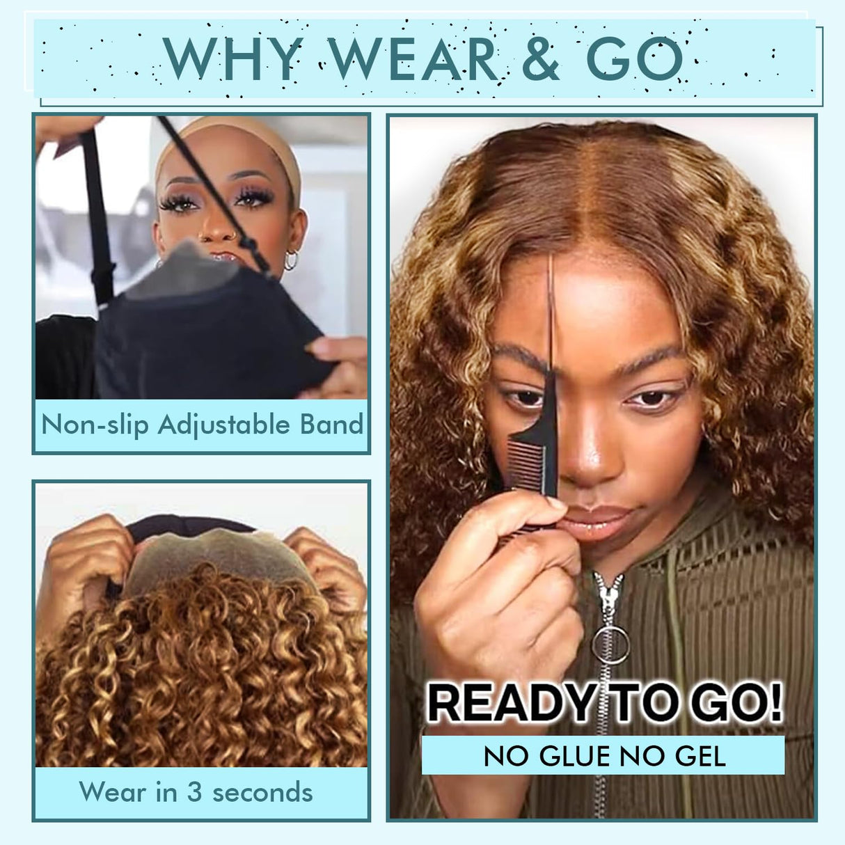 Highlight Ombre Curly Lace Front Wig Human Hair 200% Density highlight Deep Wave 7x5 Hd Wear and Go Glueless Wigs Human Hair Pre Plucked Pre Cut 26 inch Curly Highlighted Wig Human Hair for Women