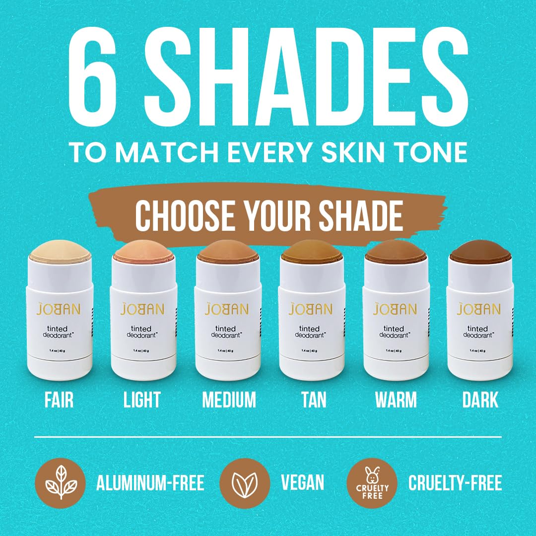 2 Pack Joban Beauty - Tinted Deodorant Fair Shade