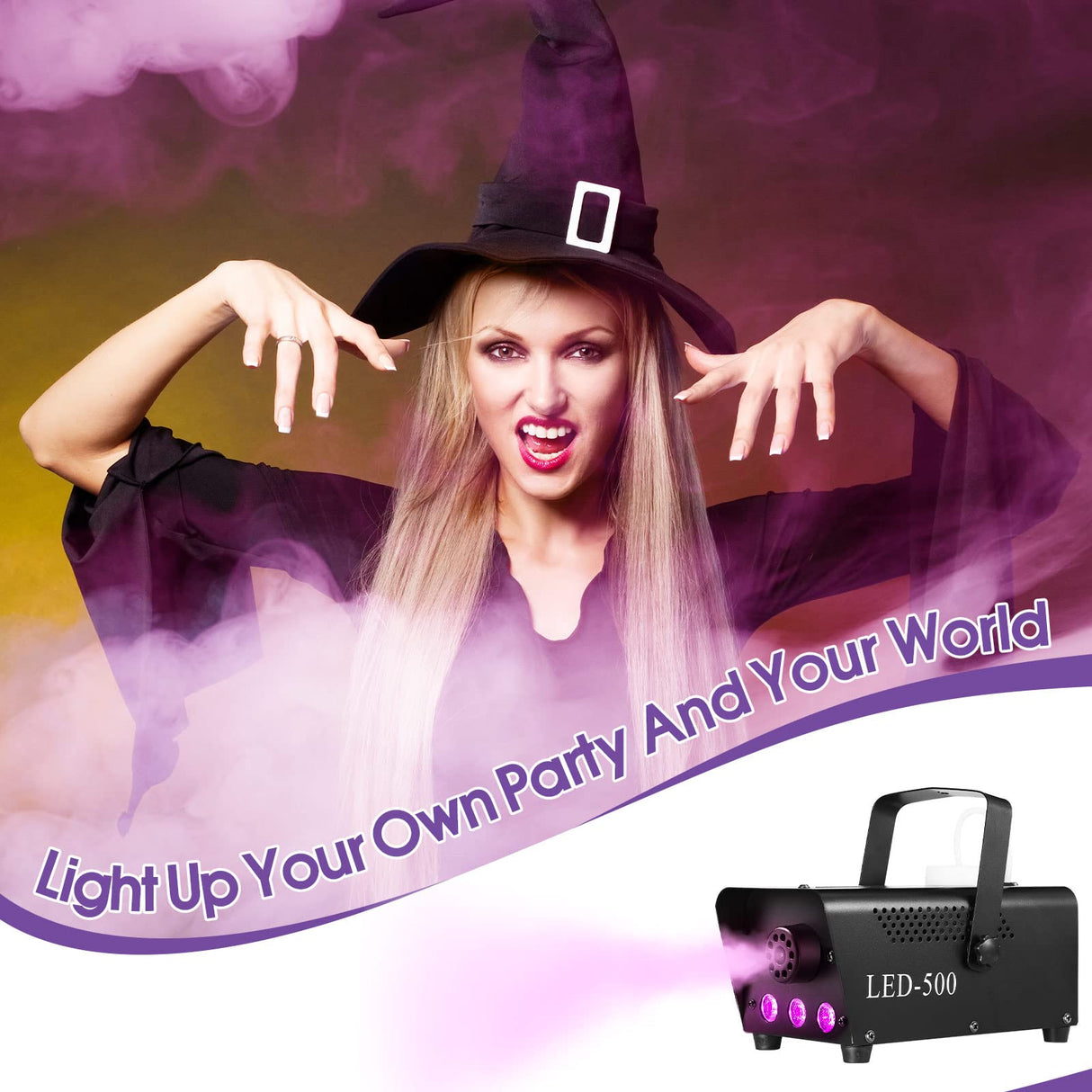 3 Pack Fog Machine Remote Control Replacement Part and Receiver 3 Pins Round Plug 13 Colors Wireless and Wired Remote with Fuse Protect for 400W 500W Fog Machine for Halloween Christmas New Year