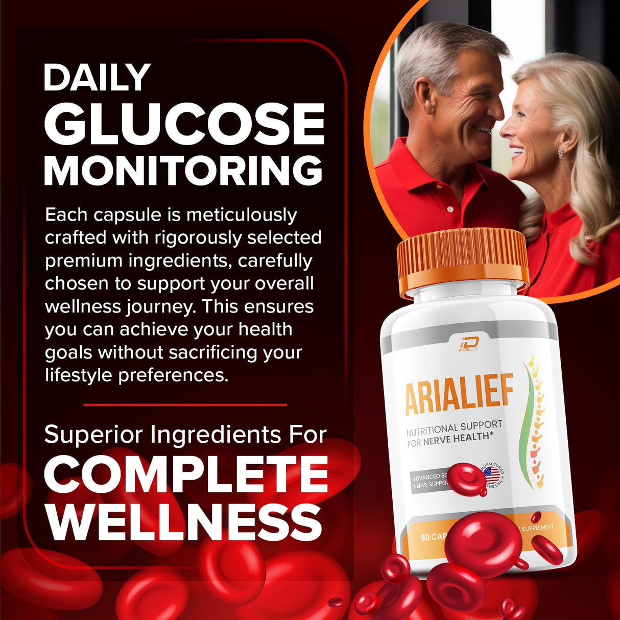 Arialief Capsules, Arialief Advanced Supplement, All Natural Formula to Maintain Healthy Levels, Maximum Strength Daily Formula, Arialif Capsules Reviews (2 Pack - 120 Capsules)