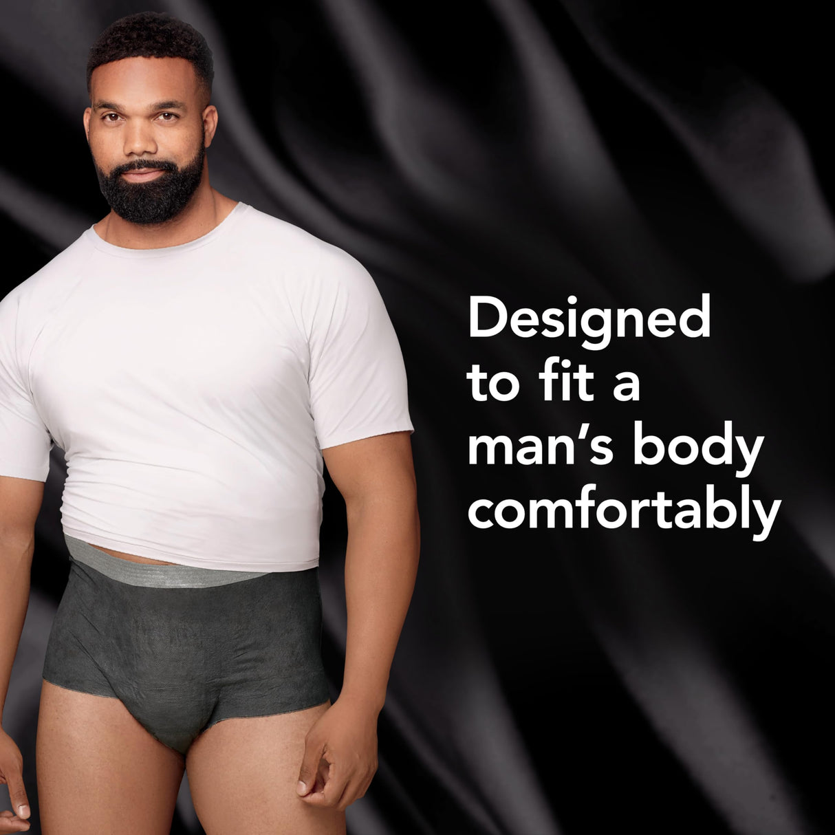 Depend Real Fit Adult Diapers, Incontinence Underwear for Men, Disposable, Maximum Absorbency, Large/Extra Large, Black, 68 Count, Packaging May Vary