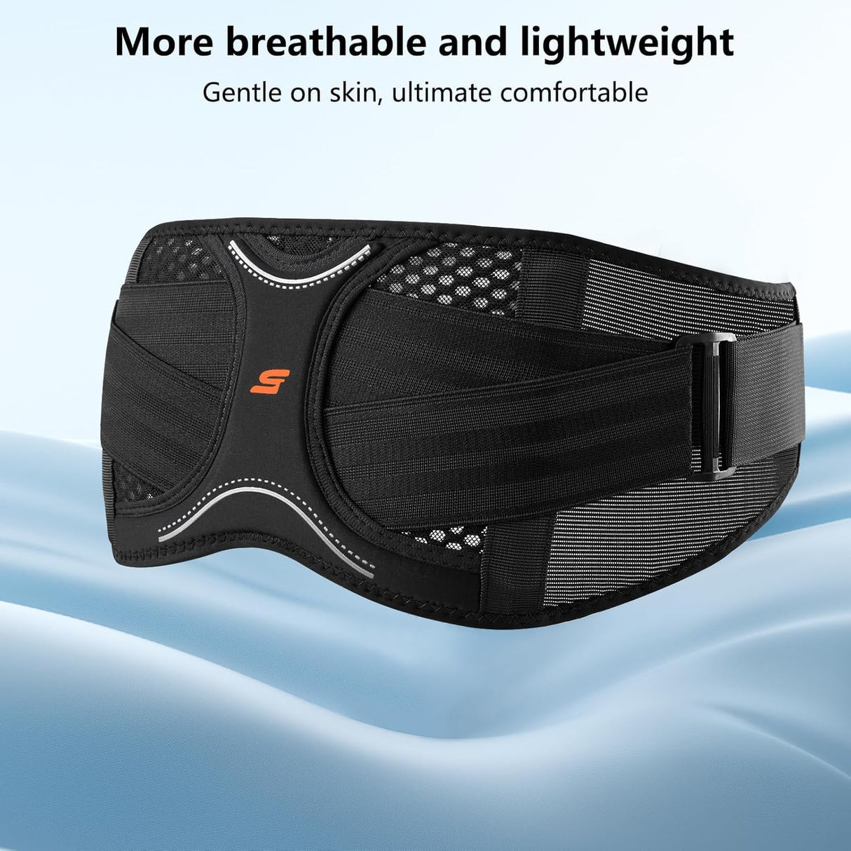 SueStar Sacroiliac Belt with Removable 3D Massage Pad, Hip Brace for SI Joints Pain, Lower Back Pain and Sciatica Nerve Relief, Anti-slip Si Joint Belt for Women,Gery.S/M